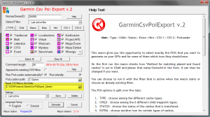 GarminCsvPoiExport-ExportFolder