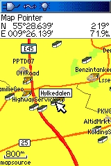 Billede 2: Kort med ikoner omkring Århus